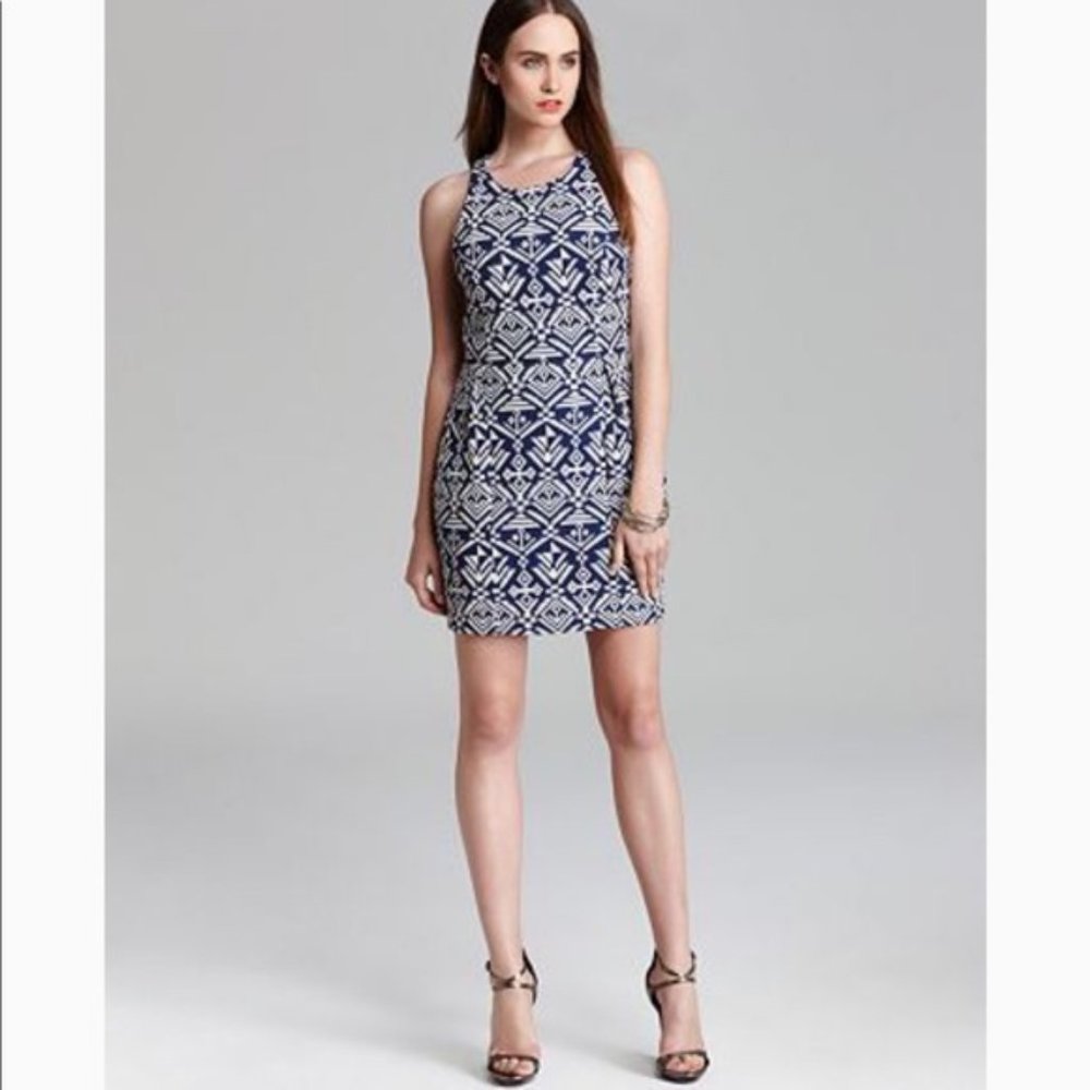 NWT Dolce Vita Dada Tribal Tapestry Dress Navy XS